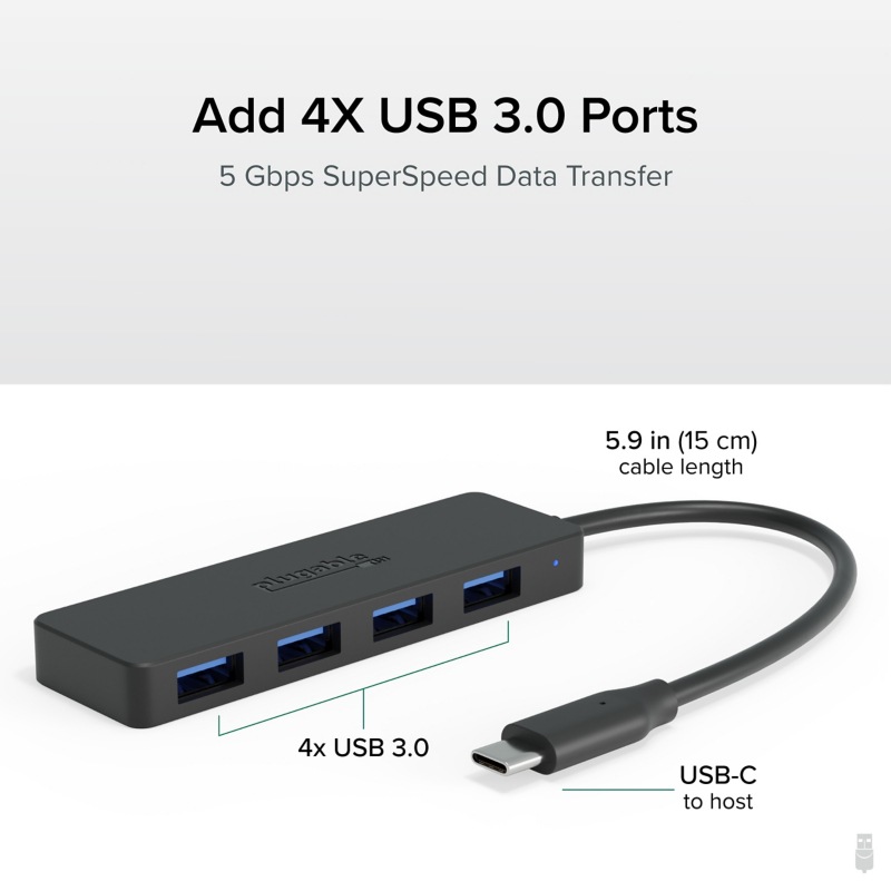 يوجرين هاب USB 3.0 بـ 4 منافذ