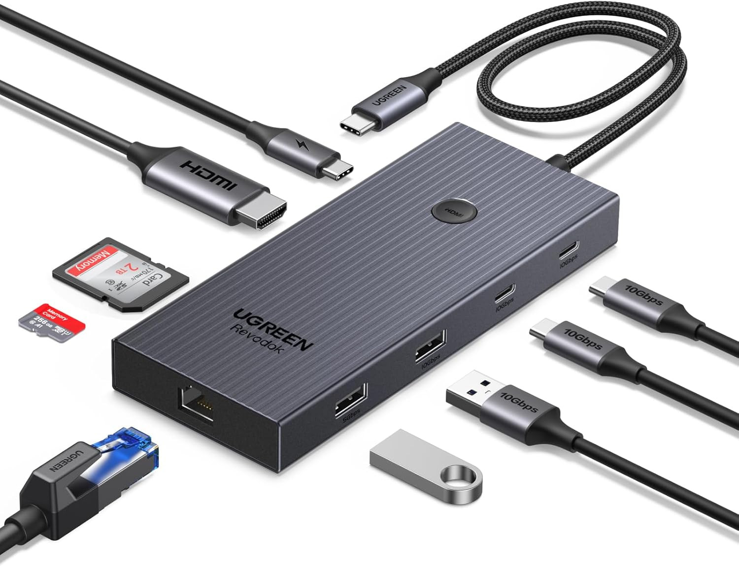 يوجرين هاب USB-C 9 في 1